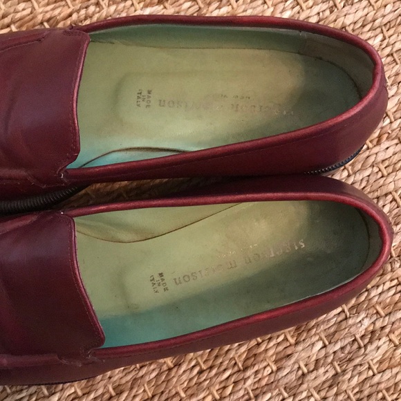 Ruby red leather loafers - Picture 7 of 7